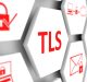 TLS concept cell blurred background 3d illustration